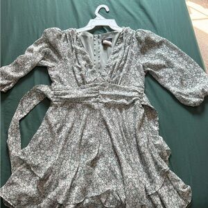 B. Smart Blue Floral Dress